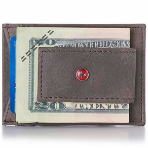 deze Notebook Ansichtkaart Alpine Swiss Mens Wallet Leather Money Clip Thin Slim Front Pocket Wal –  Americana Best