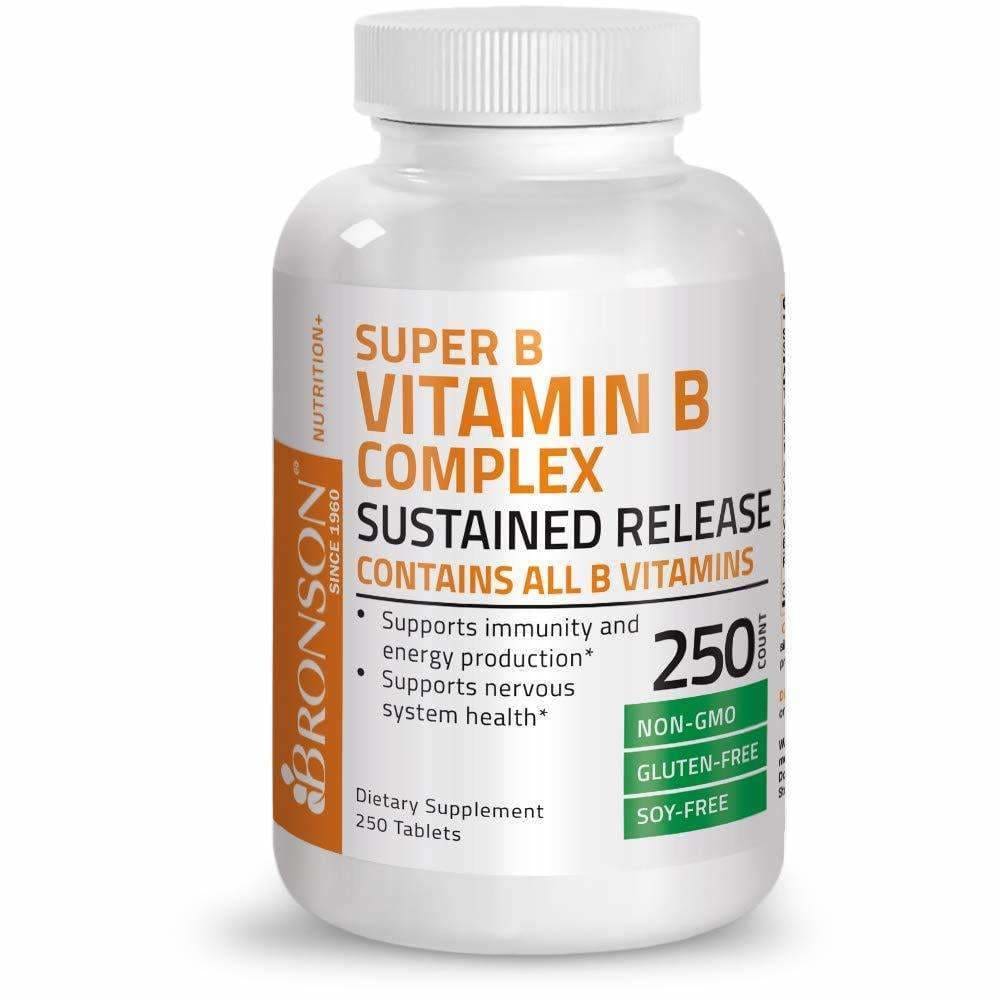 Super B Vitamin B Complex Sustained Slow Release (Vitamin B2, B3, – Americana Best
