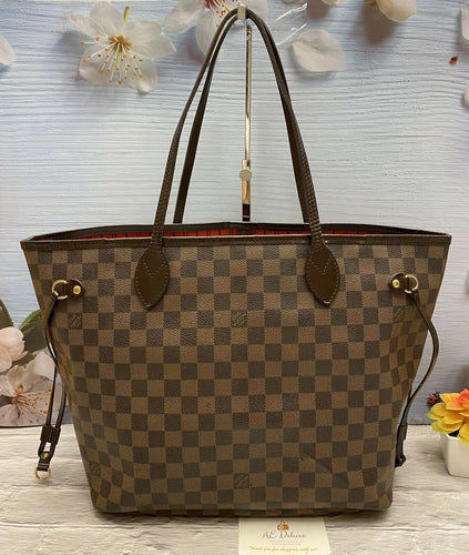 Louis Vuitton Neverfull mm Damier Ebene Tote Bag