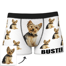 Custom Dog Boxer Shorts Painted Art Portrait - MyFaceSocksAU