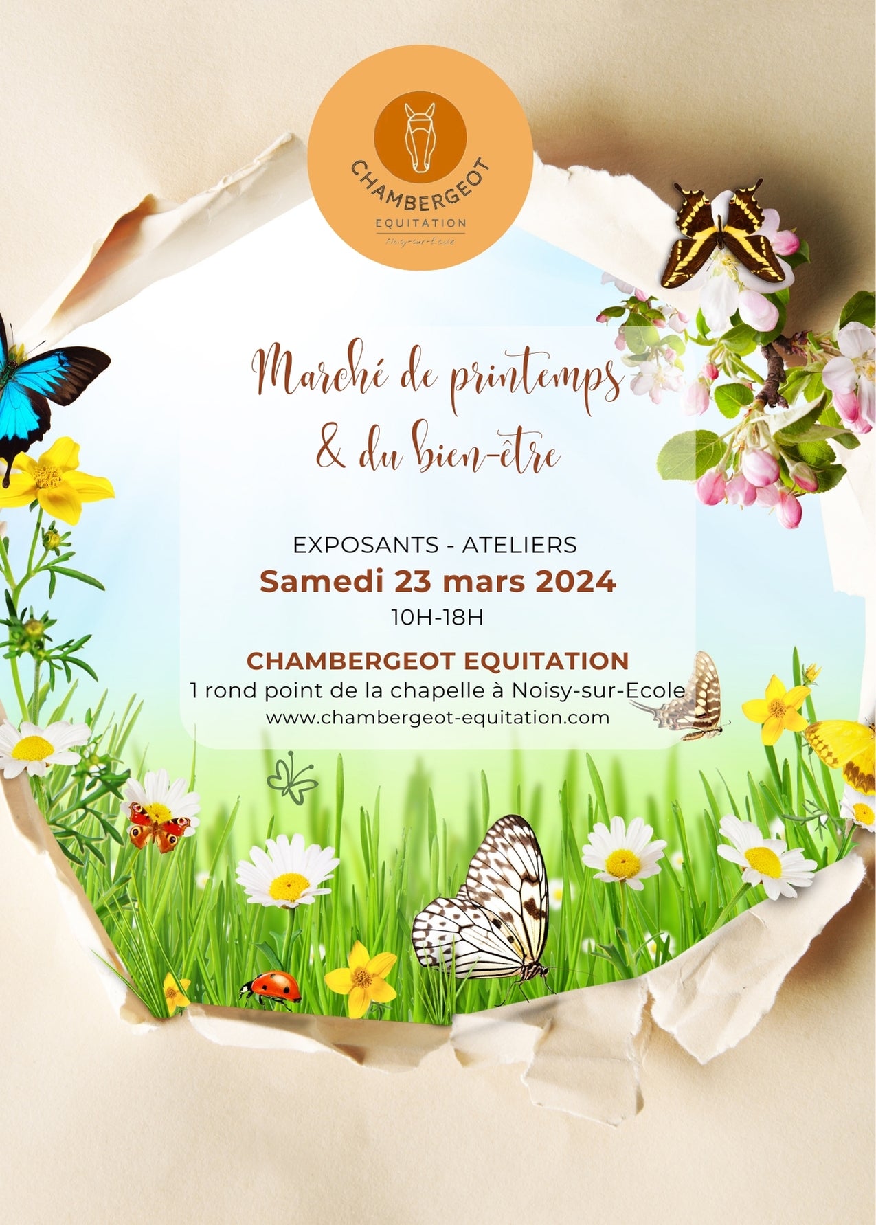 Marché de printemps et du bien-être chambergeot équitation