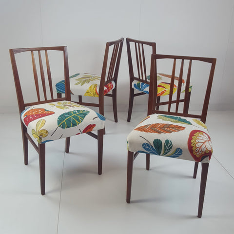 Recovered chairs originally designed by Trevor Chinn for Gordon Russell. Credit: Statement Furniture