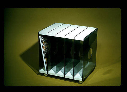 Encore Record Storage System designed by Frank Height and Frank Guille for Artifex Designs, 1973. Credit: VADS and The Design Council Side Collection at Manchester Metropolitan University Special Collections