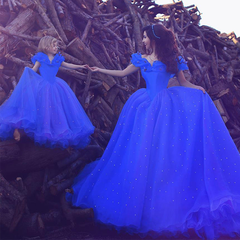 blue gown for kids