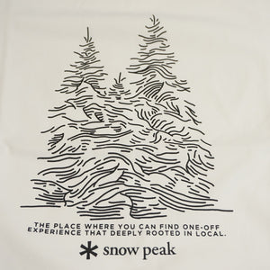 未使用 スノーピーク（snow peak） Graphic Tee Snow Tree グラフィックティー スノーツリー XL White MM4110-TS0105WH Tシャツ ホワイト 雪山の森林 2021秋冬 [送料無料]
