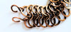 Vintage Bronze Faux 4-1 European Chain Maille Bracelet