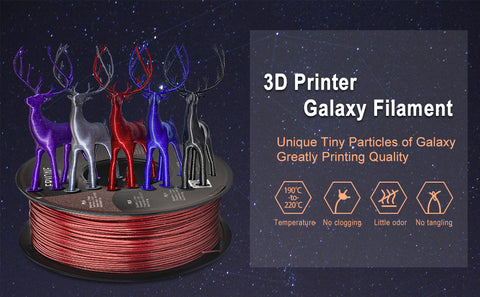 Eryone Glitter PETG Filament 1.75mm 3D Printing Sparkly Shining Material  ±0.03mm 1kg Spool For 3d printer Fast Free Shipping