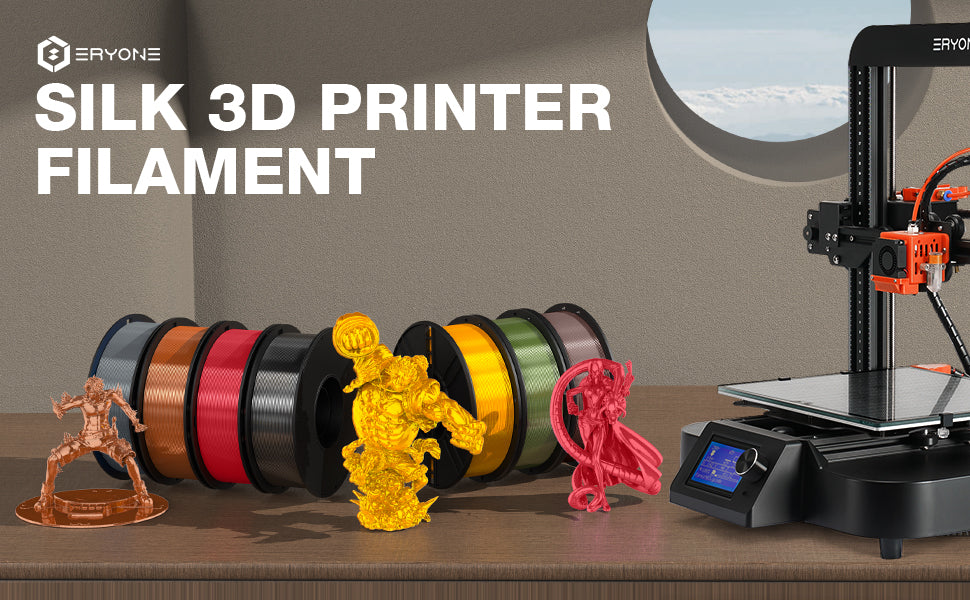 ERYONE Ultra Silk PLA Filament pour imprimante 3D, 1,75 mm, tolérance: ±  0,03 mm, 1 kg (2,2 LBS)/bobine, Rouge : : Commerce, Industrie et  Science