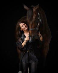 Photo of Elma Garcia and her dressage horse