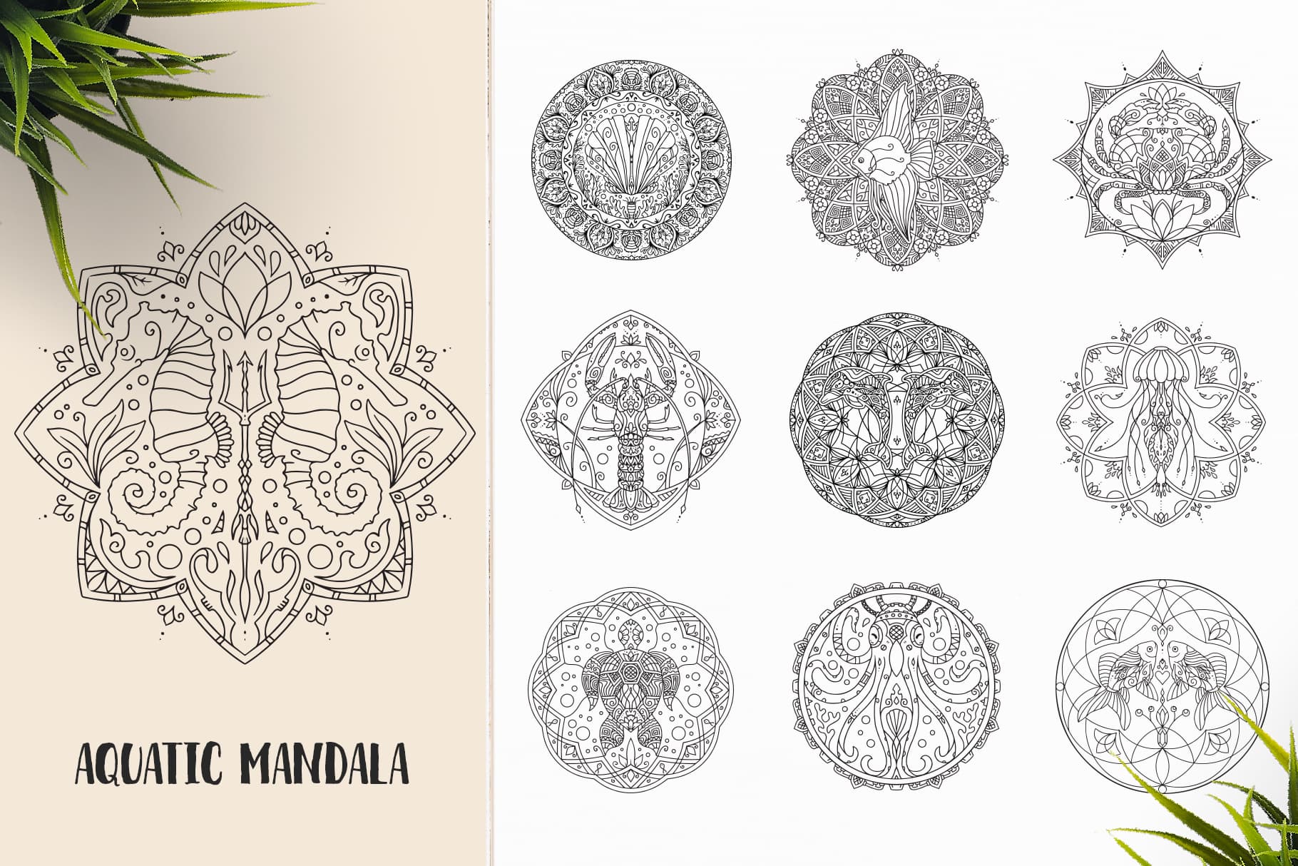 Download The Mandala Ornaments Bundle 530 Vector Designs Artixty