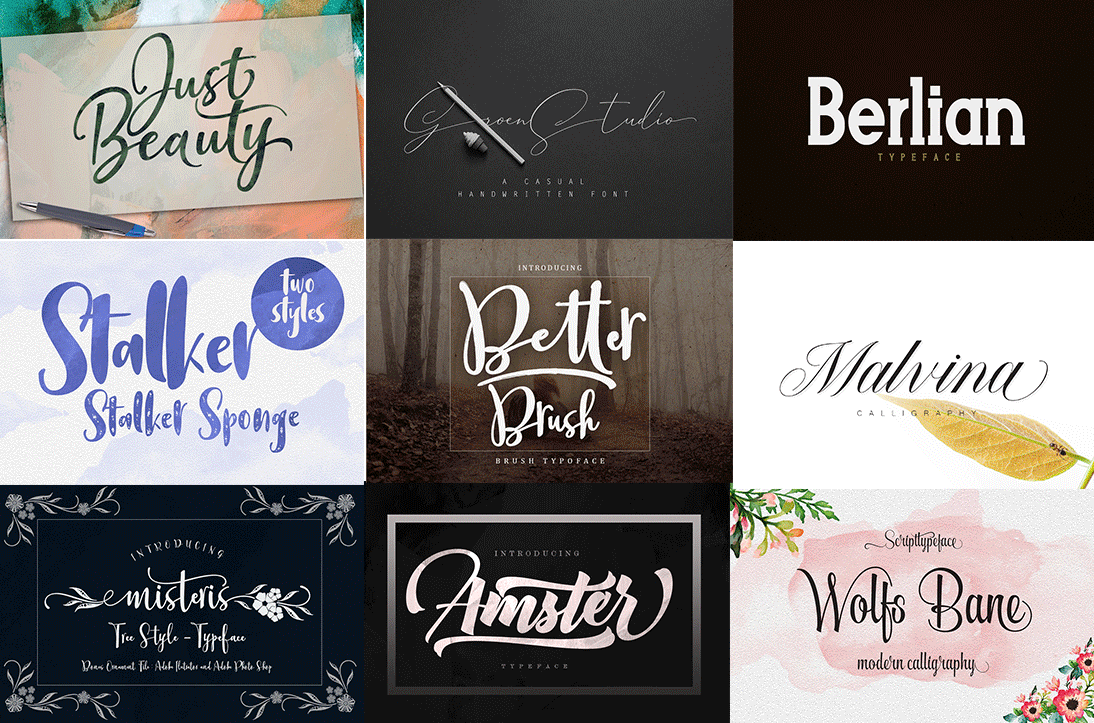 The Exquisite Font Bundle - 54 Assorted Fonts – Artixty