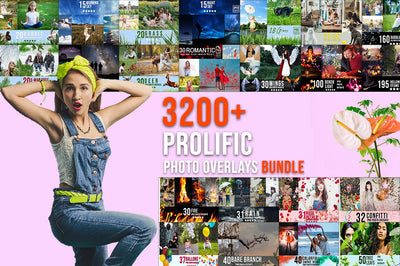 3200+ Prolific Photo Overlays Bundle-Graphics-Artixty