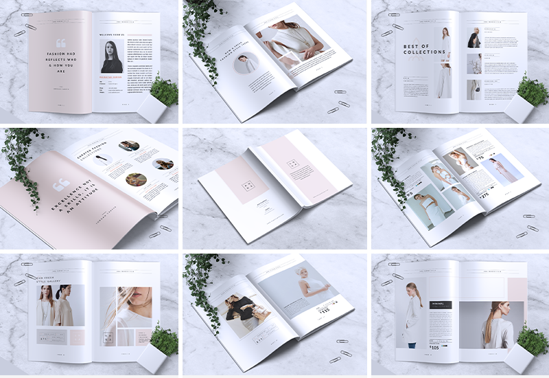 Minimal Lookbook And Magazines Templates Bundle | Artixty