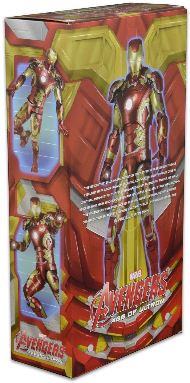 18 Inch Tall Iron Man Mark 43 Aou Light Up Led 1 4 Scale Figure Av My Collectible Collections