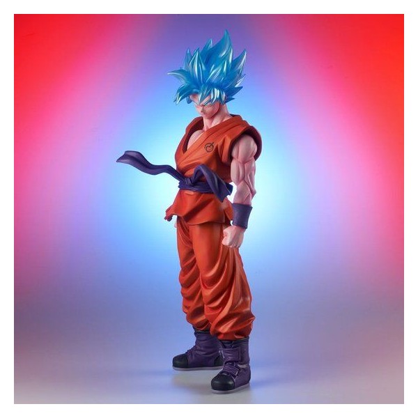 19" Inch Tall HUGE (LIGHT UP) LED SSGSS Goku Blue X10 Kaio-ken LE Kaio - My Collectible Collections