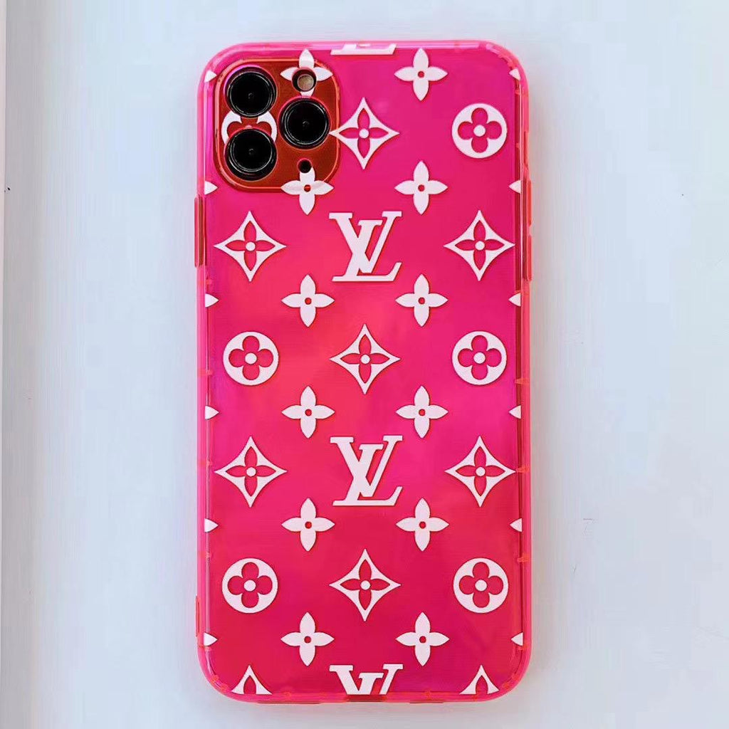 Pink Louis Vuitton Seamless Pattern iPad Pro 12.9 (2020) Clear Case