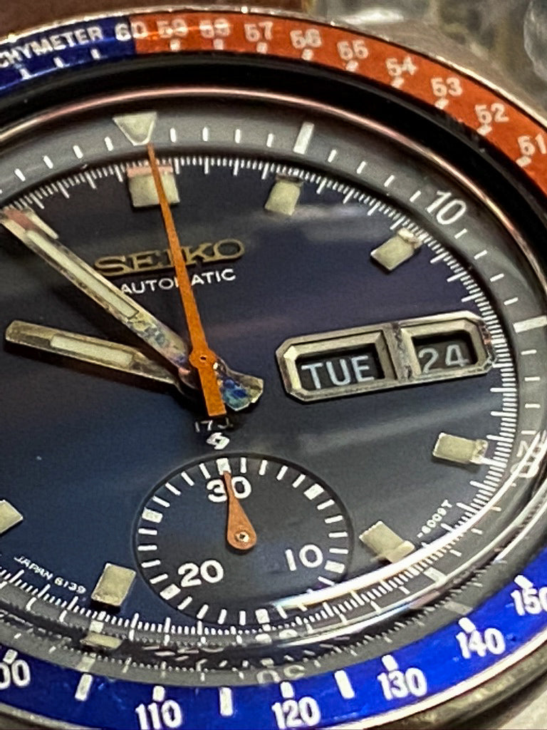 Vintage Seiko 6139-6005 'Cevert' chronograph – Time & Grooves