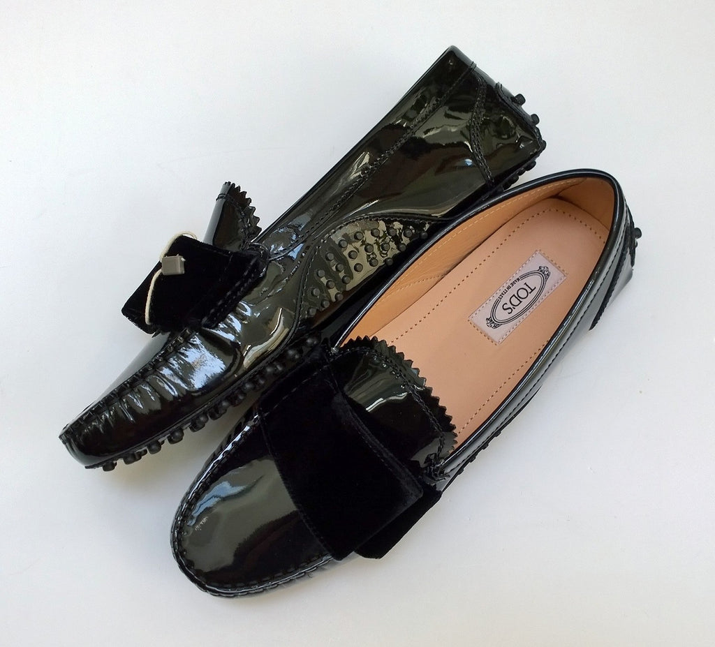 Tod's x Alessandro Dell'aqua Black Patent Patent Loafers sale shoes wi –  AvaMaria