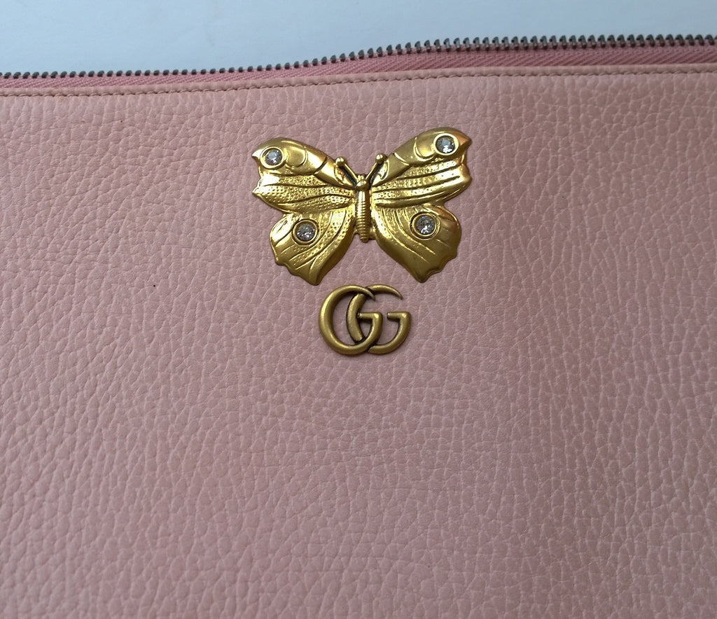 gucci butterfly clutch