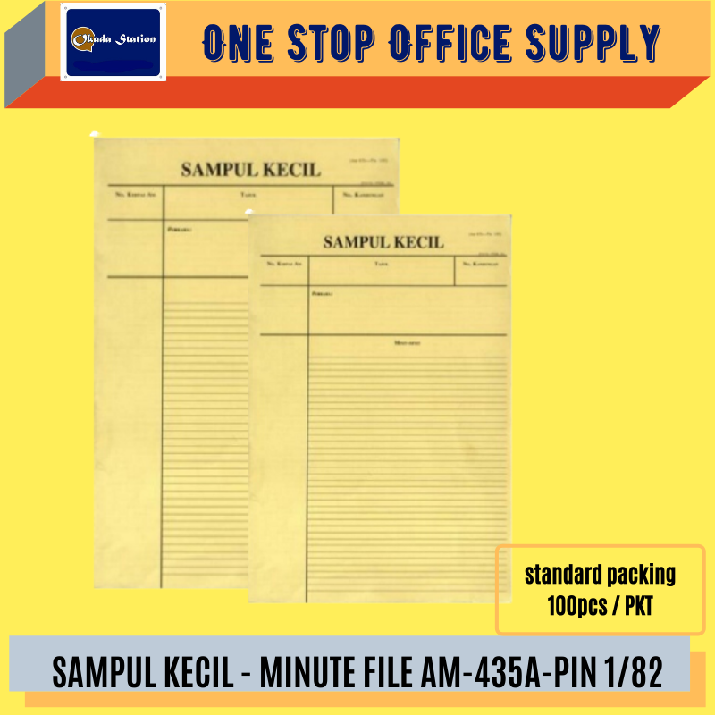 Sampul Kecil / Yellow Minute File (AM-435A) / Yellow Minute File / Car