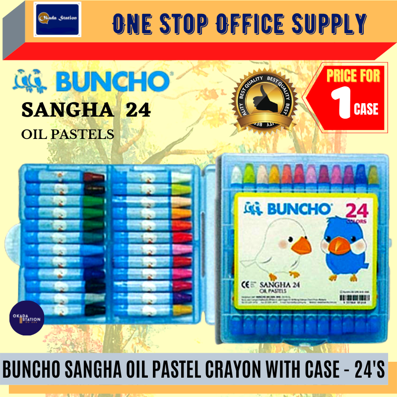 BUNCHO Sangha Oil Pastels Crayon (24'S) / Buncho Crayon / Oil Pastel / –  YIN ERA ENTERPRISE SDN BHD
