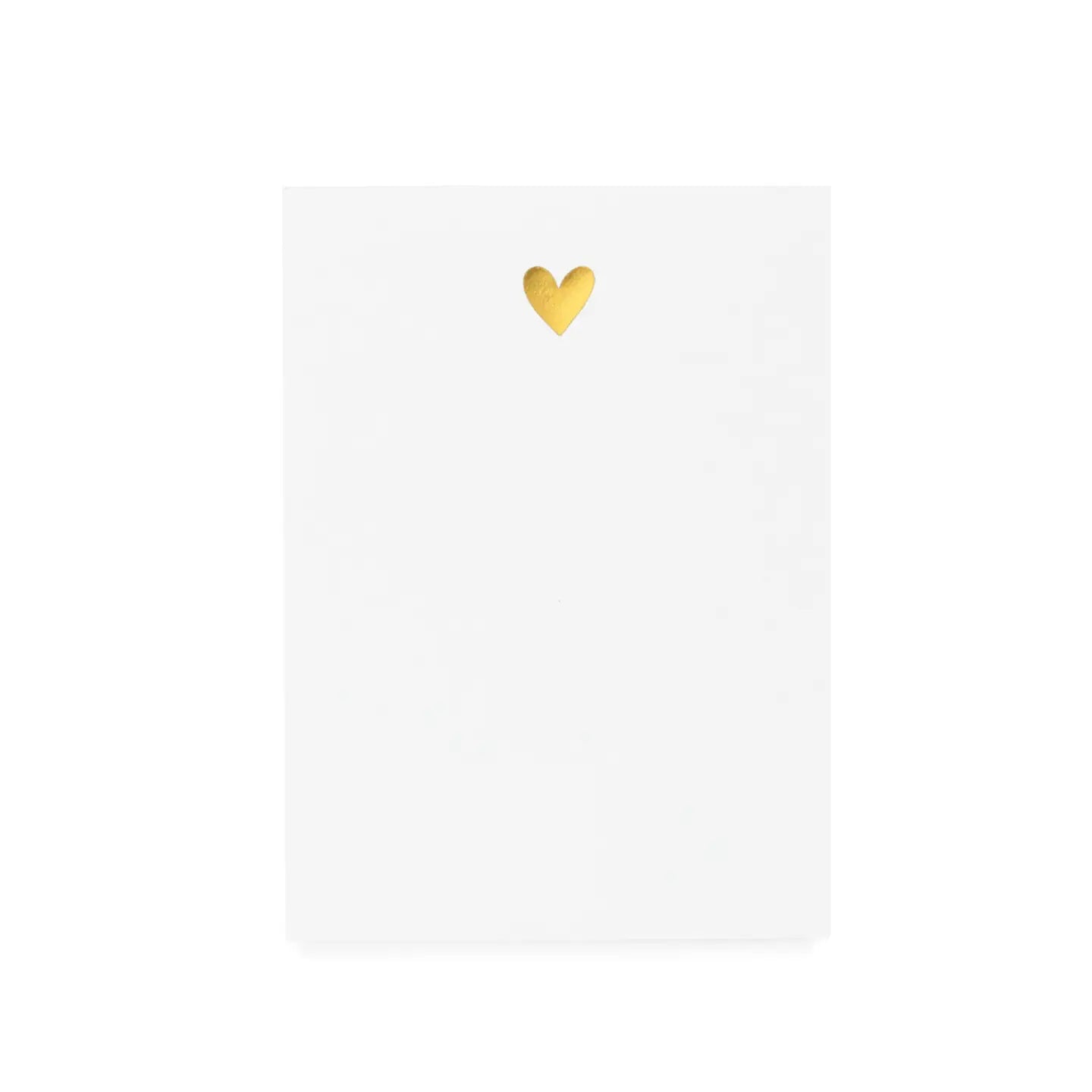 Gold Heart Mini Notepad