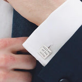 Personalised wedding day cufflinks