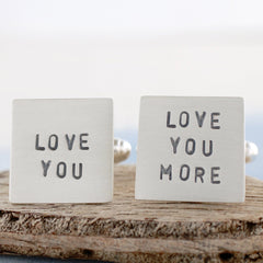 message cufflinks for dad