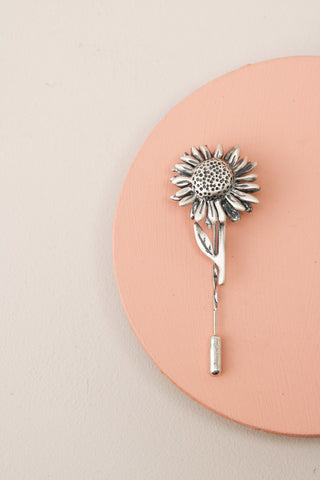 Sunflower pin jewellery commission