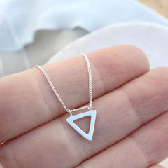 Triangle necklace for mum