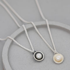 Pearl anniversary pendants