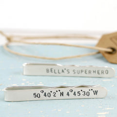 special jewellery gifts personalised tie clips