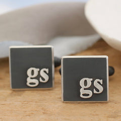 Monogram cufflinks for fathers day