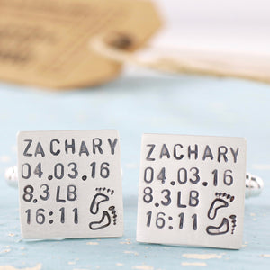 new dad cufflinks