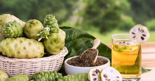 noni juice and fruit