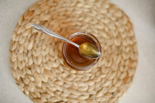 honey kept on a bowl