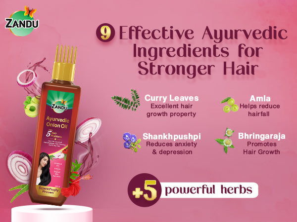 inegredient ayurvedic onion oil mob