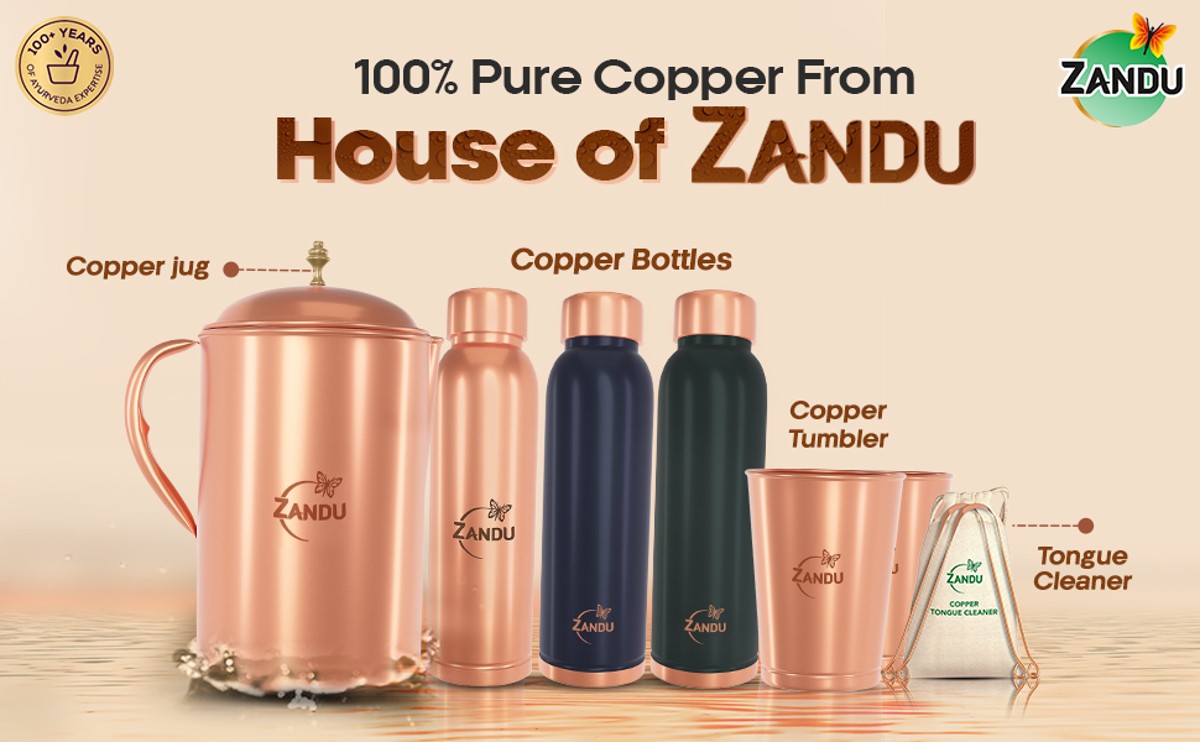 100% Copper Water Bottle