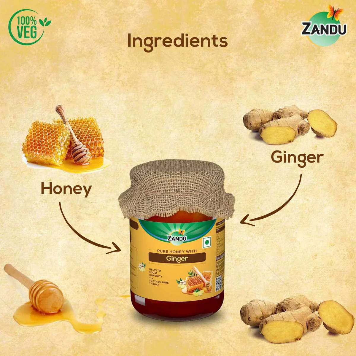 Zandu Pure Honey and Ginger Benefits