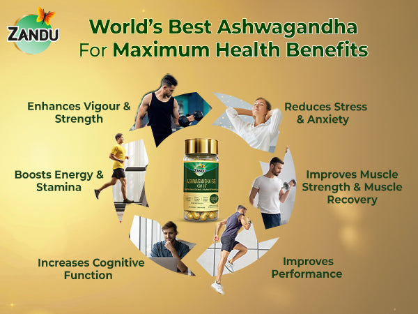 Zandu Ashwagandha 66 ( KSM-66®) Capsule health benefits