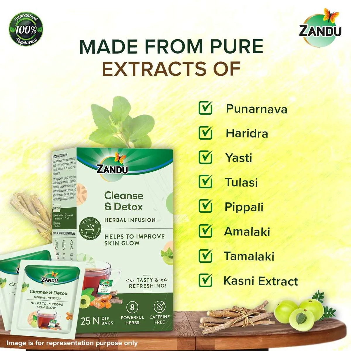 Zandu Cleanse & Detox Herbal Infusion tea ingredients