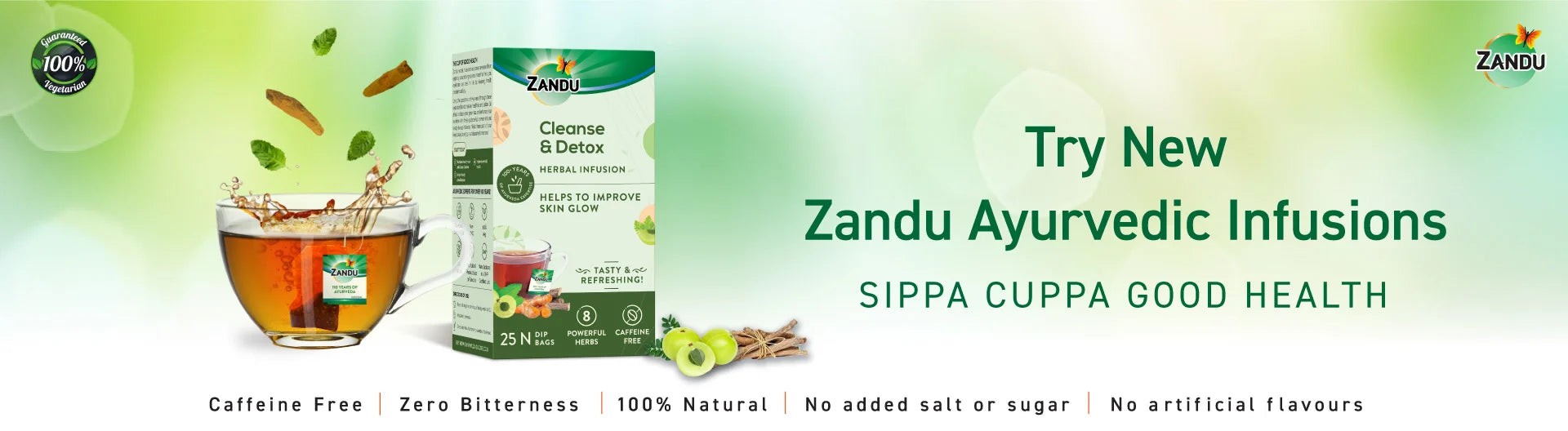 Zandu Cleanse & Detox Herbal Infusion tea