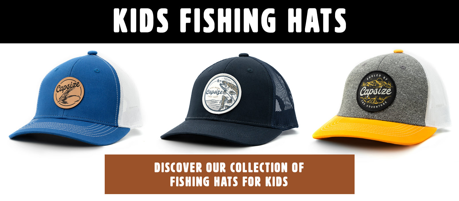 Kids fishing hats