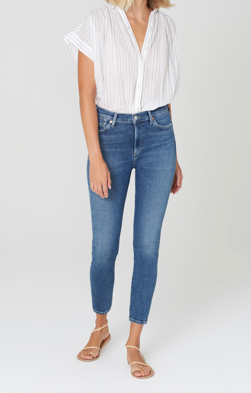 Rocket Crop Mid Rise Skinny Fit in Story – Citizens of Humanity