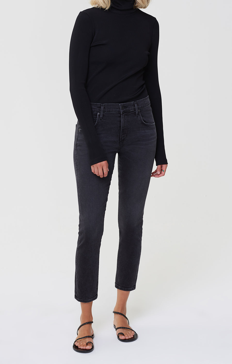 Elsa Mid Rise Slim Fit Crop in Reflection – Citizens of Humanity