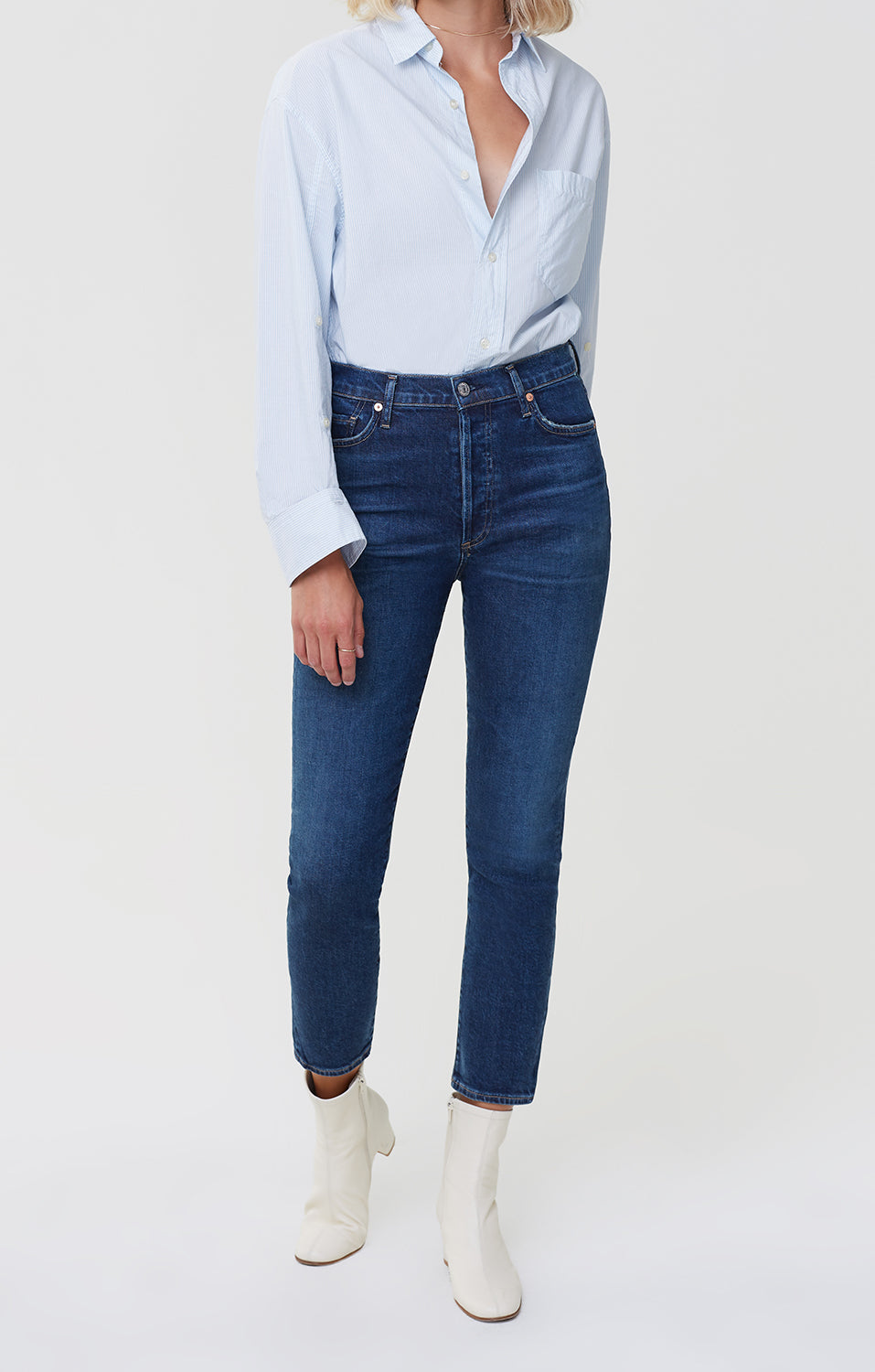 Olivia High Rise Slim Fit in Gleams – Citizens of Humanity