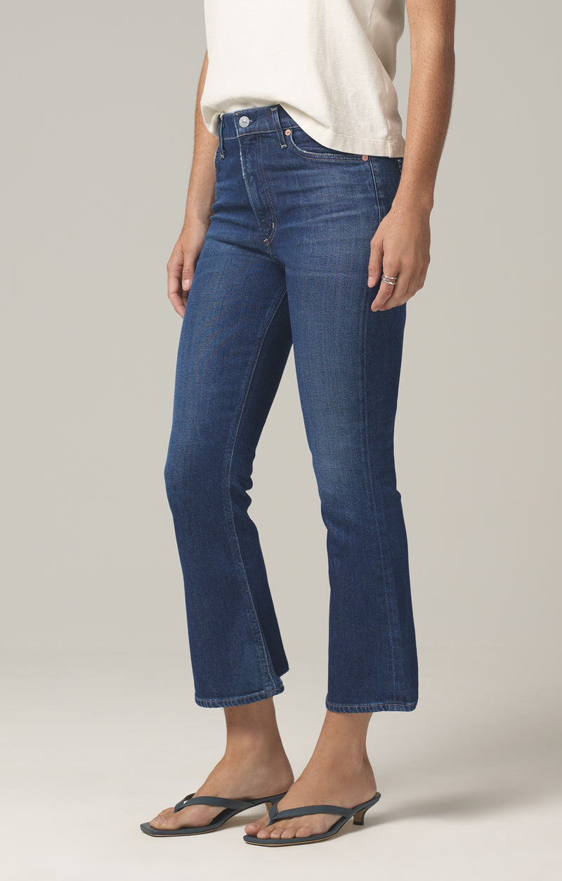 citizens of humanity cropped flare jeans