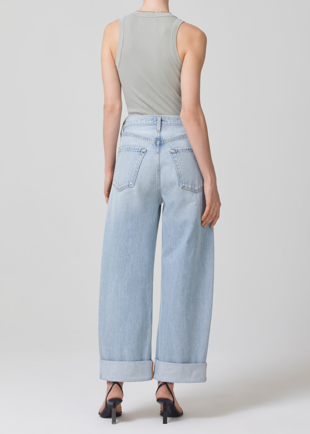 Ayla Baggy Cuffed Crop in Freshwater – Citizens of Humanity