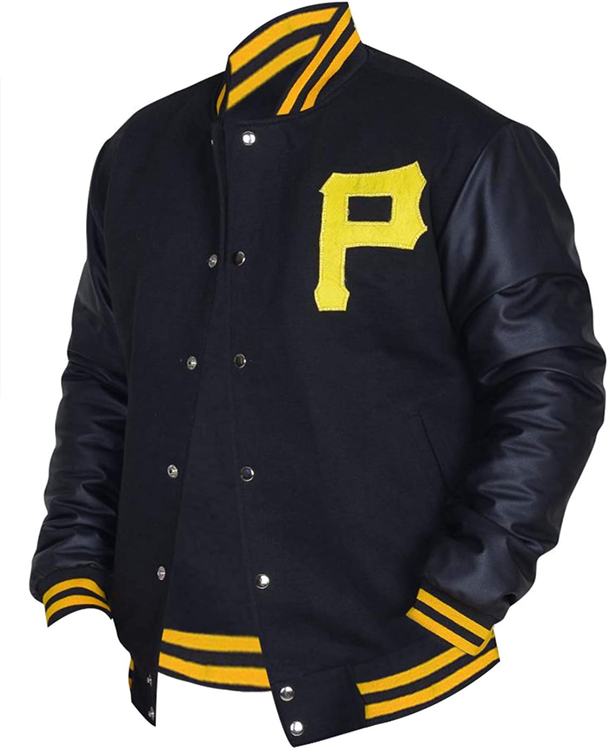 Pittsburgh Pirates Majestic Varsity Letterman Bomber Jacket - Kara Hub ...