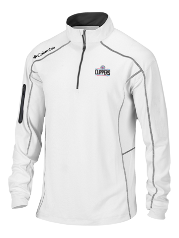 white quarter zip fleece